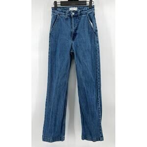 Abercrombie Curve Love Relaxed High Rise Jeans Blue Size 24 00 Excellent